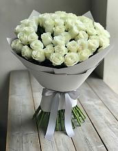 Букет 35 Белых роз в Рудничный Кировской области