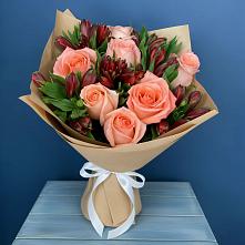 Букет цветов из:  Розы и Альстромерии #REPLACE_PRED# Рудничный Кировской области