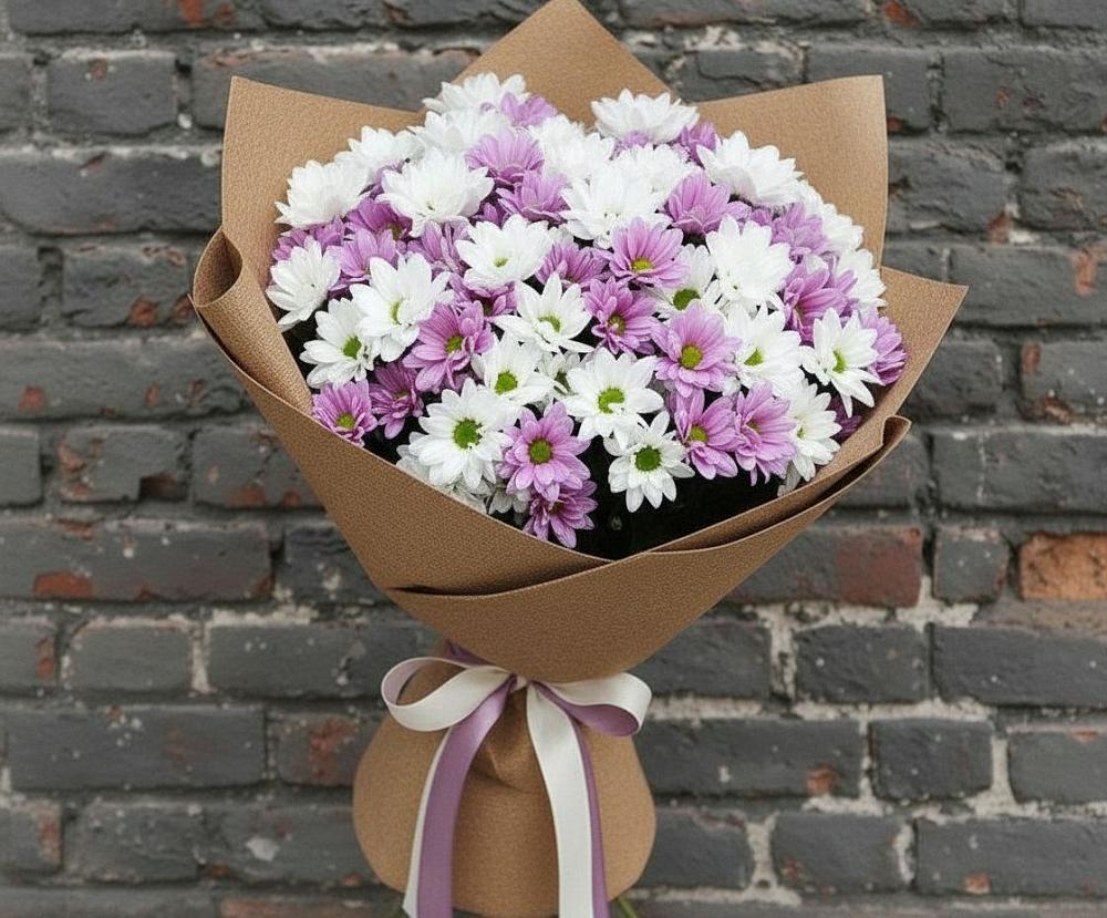 Букет цветов из: Хризантемы в Рудничный Кировской области