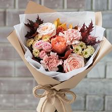 Букет цветов из:  Гвоздики, Хризантемы и Розы в Рудничный Кировской области