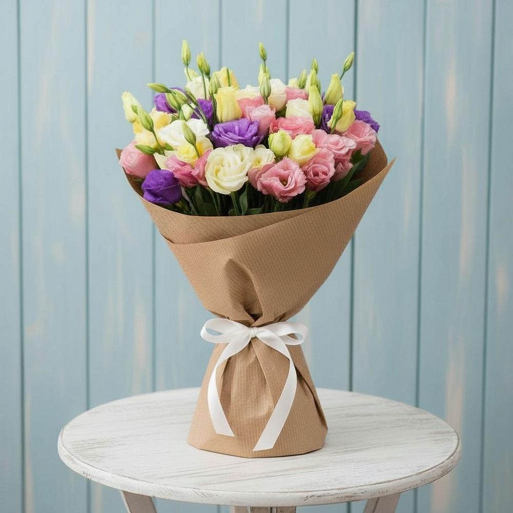 Букет цветов из: Лизиантусы в Рудничный Кировской области