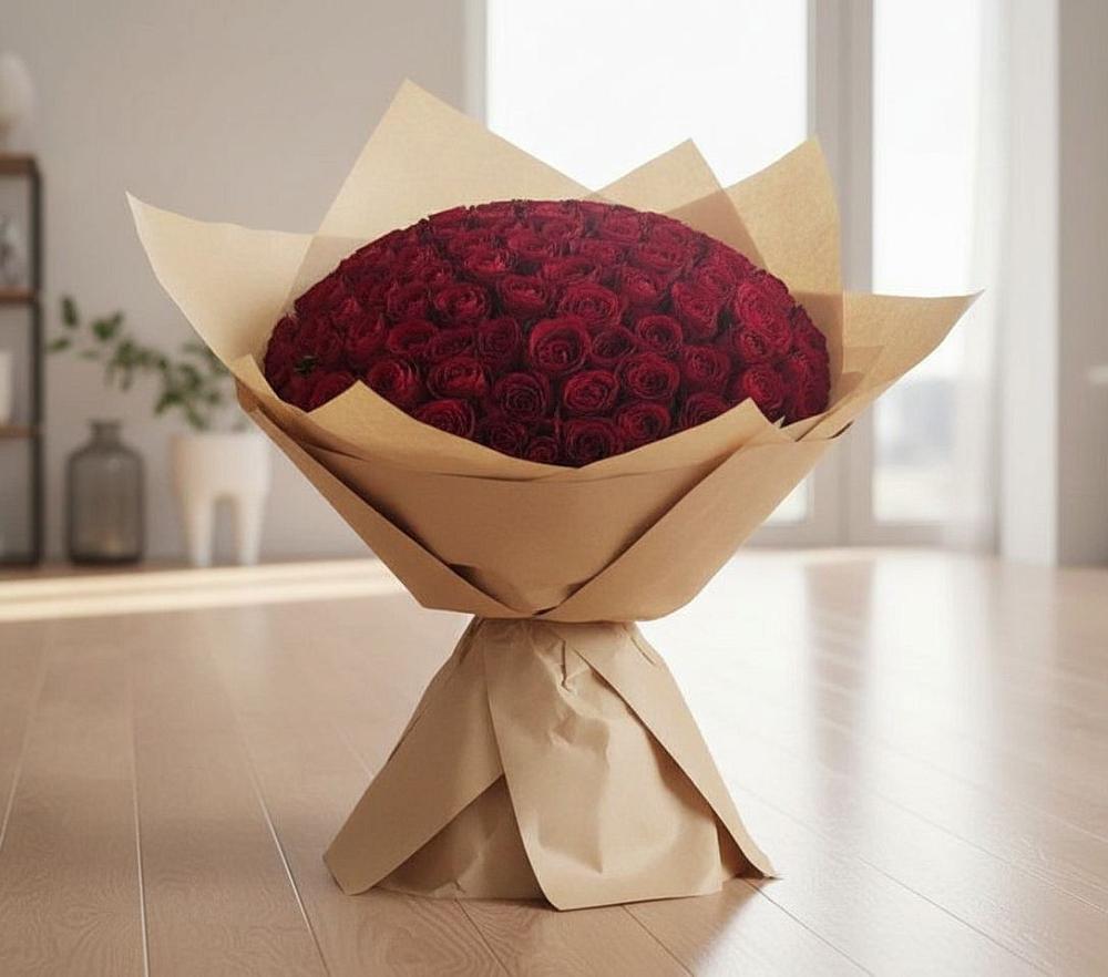 Букет 101 Красная роза в Рудничный Кировской области