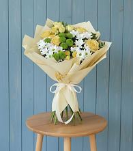 Букет цветов из:  Хризантемы и Розы #REPLACE_PRED# Рудничный Кировской области