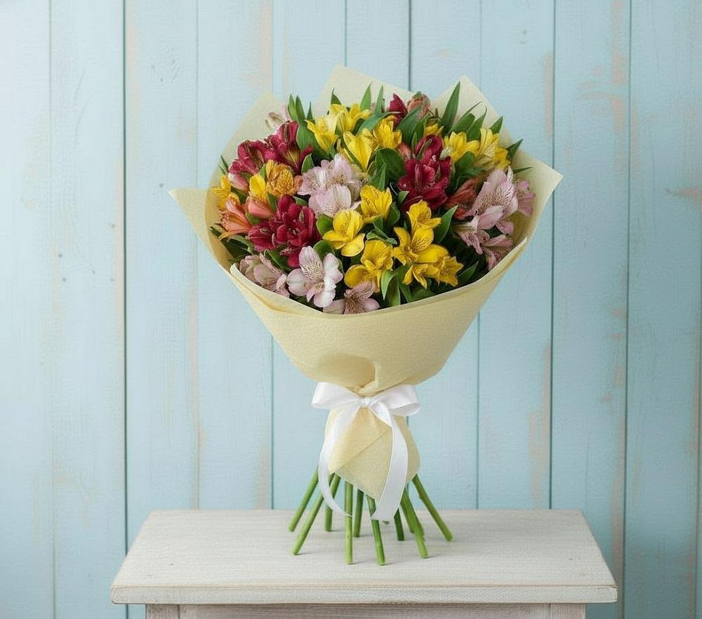 Букет цветов из: Альстромерии в Рудничный Кировской области