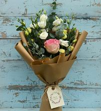 Букет цветов из:  Розы и Лизиантусы #REPLACE_PRED# Рудничный Кировской области
