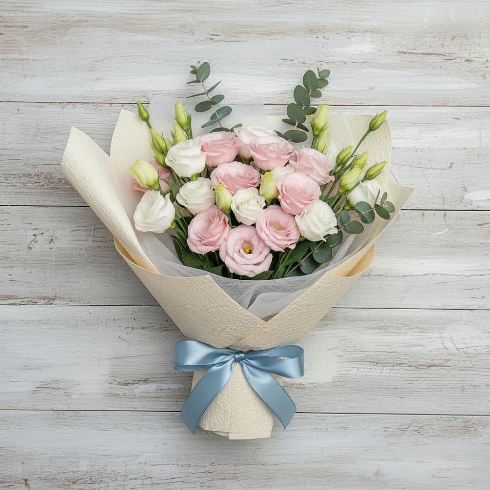 Букет цветов из: Лизиантусы в Рудничный Кировской области